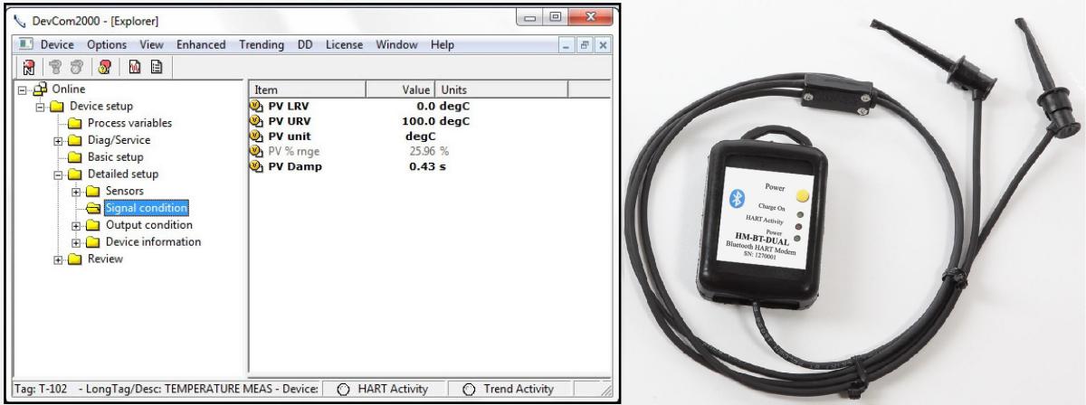 Image: DevCom2000, HART Communicator Software, Windows