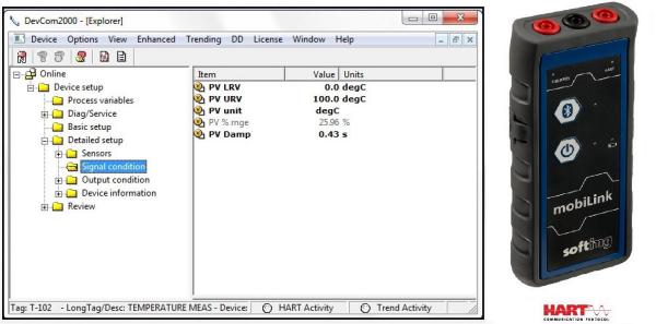 Image: DevCom2000, HART Communicator Software, Windows